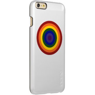 Rainbow Bullseye Case Incipio Feather® Shine iPhone 6 Plus Case