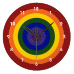 Rainbow Bullseye Clock
