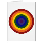 Rainbow Bullseye Greeting Cards