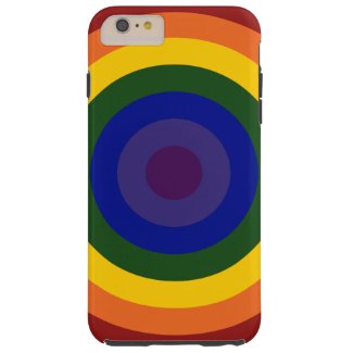 Rainbow Bullseye Pattern iPhone 6 Plus Tough Case Tough iPhone 6 Plus Case