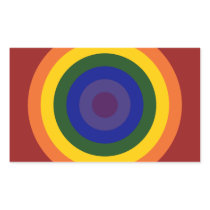 Rainbow Bullseye stickers