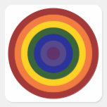 Rainbow Bullseye Sticker