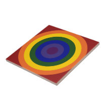 Rainbow Bullseye tiles