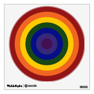 Rainbow Bullseye Wall Graphics