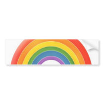 Rainbow bumper sticker
