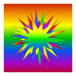 RAINBOW BURST poster, customize