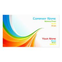 Rainbow business card