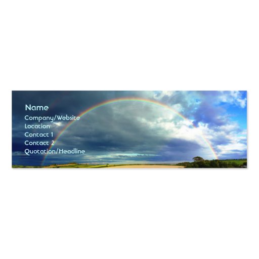 Rainbow Business Card Template (front side)