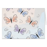 Rainbow butterflies card