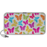 Rainbow butterflies doodle speakers