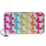 Rainbow butterflies doodle speakers