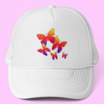 Rainbow Butterflies Hat hats