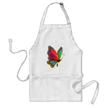 Rainbow Butterfly Apron