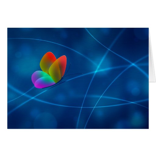 Rainbow Butterfly Card