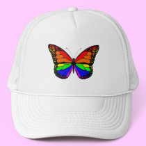 Rainbow Butterfly Hat hats