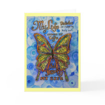 Rainbow Butterfly Inspirational Diabetes Card
