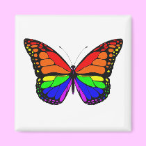 Rainbow Butterfly Magnet