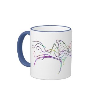 Rainbow Butterfly mug