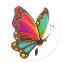 Rainbow Butterfly stickers by fstasu54 Rainbow Butterfly stickers