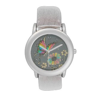 Rainbow Butterfly Wristwatch
