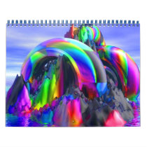 rainbow wall calendar