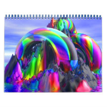 rainbow wall calendar