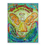 Rainbow Cancer Angel Poster Print (White Edge) posters