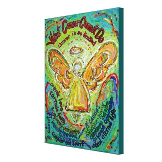 Rainbow Cancer Cannot Do Angel Art Painting wrappedcanvas