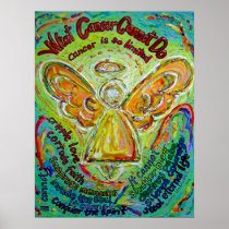 Rainbow Cancer Cannot Do Angel Painting Poster