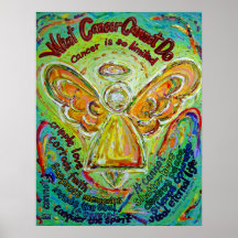 Rainbow Cancer Cannot Do Angel Painting Poster