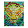Rainbow Cancer Cannot Do Angel Painting Poster