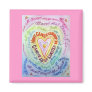 Rainbow Cancer Heart Magnet