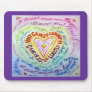 Rainbow Cancer Heart Mousepad