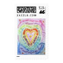 Rainbow Cancer Heart Stamp