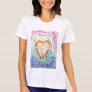 Rainbow Cancer Heart T-shirt (front)