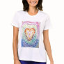 Rainbow Cancer Heart T-shirt (front)