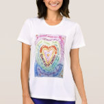 Rainbow Cancer Heart T-shirt (front)