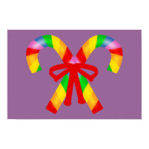 Rainbow Candy Canes posters