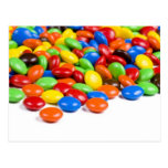 Rainbow candy postcard