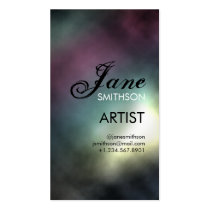 canvas, rainbow, multicolored, colorful, clouds, smoke, light, painting, abstract, Business Card with custom graphic design