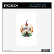Rainbow Castle Decals For iPod Touch 4G