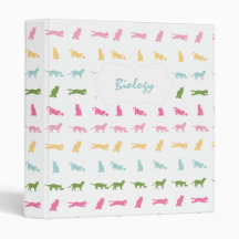 Rainbow Cat Pattern Binder