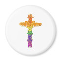 Rainbow Celtic Cross magnets by refinish Rainbow Celtic Cross magnets
