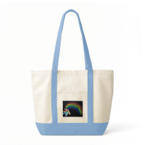 Rainbow Chalk Tote Bag