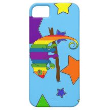 Rainbow Chameleon iPhone 5 Covers