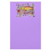 rainbow chasing fly drip stationery paper