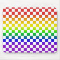 Rainbow Checkers Mousepad 01