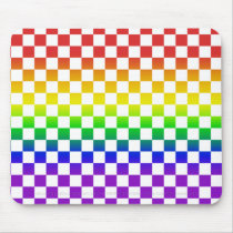 Rainbow Checkers Mousepad 01