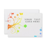 rainbow cherry blossoms personalized invites