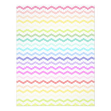 Rainbow chevron personalized announcements